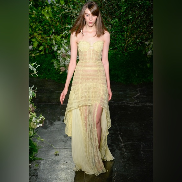 Jonathan Simkhai | Dresses | Jonathan Simkhai Yellow Lace Gown With High Slit | Poshmark Jonathan Simkhai | Dresses | Jonathan Simkhai Yellow Lace Gown With High Slit | Poshmark